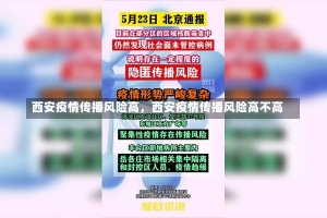 西安疫情传播风险高，西安疫情传播风险高不高