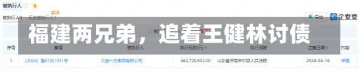 福建两兄弟，追着王健林讨债