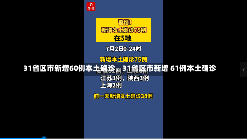 31省区市新增60例本土确诊，31省区市新增 61例本土确诊