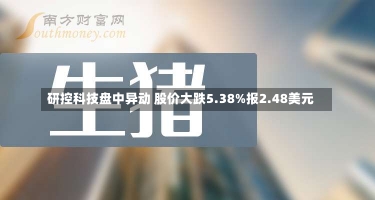 研控科技盘中异动 股价大跌5.38%报2.48美元