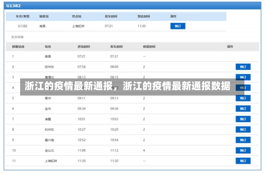 浙江的疫情最新通报，浙江的疫情最新通报数据