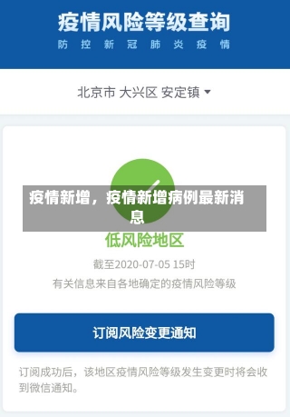 疫情新增，疫情新增病例最新消息