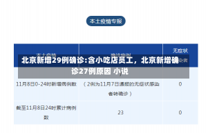 北京新增29例确诊:含小吃店员工，北京新增确诊27例原因 小说