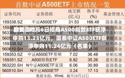 最受喜欢
ETF：11月6日招商A500指数ETF获净申购13.23亿元，国泰中证A500ETF获净申购11.24亿元（名单）