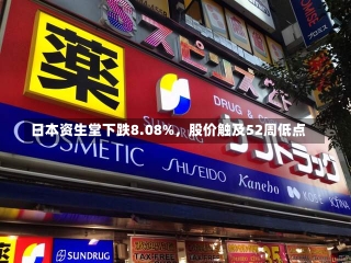 日本资生堂下跌8.08%，股价触及52周低点