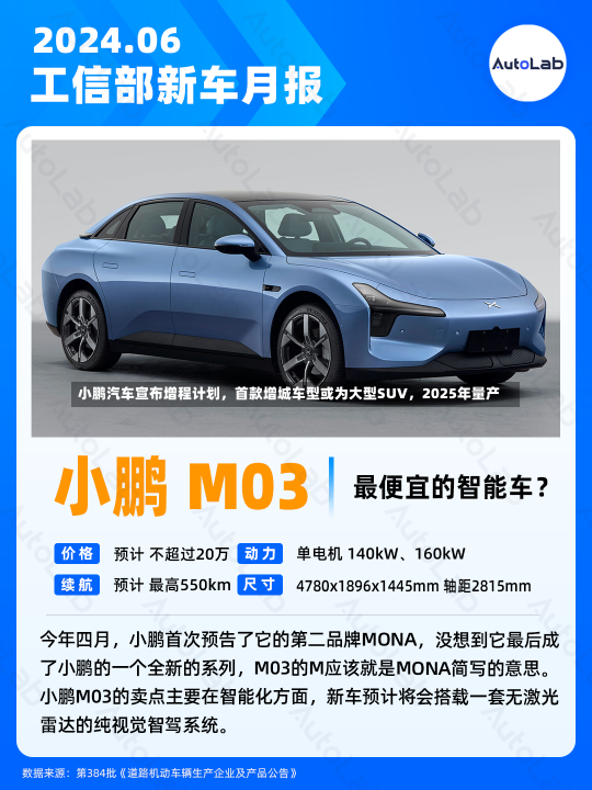 小鹏汽车宣布增程计划，首款增城车型或为大型SUV，2025年量产