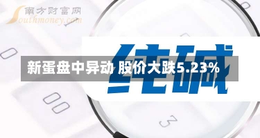 新蛋盘中异动 股价大跌5.23%