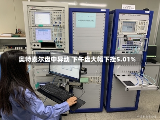 奥特泰尔盘中异动 下午盘大幅下挫5.01%