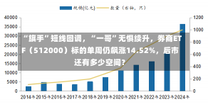 “旗手”短线回调，“一哥”无惧续升，券商ETF（512000）标的单周仍飙涨14.52%，后市还有多少空间？