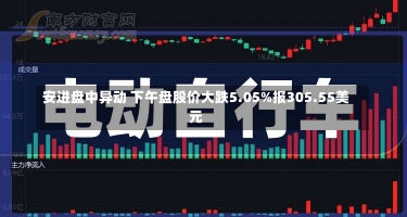 安进盘中异动 下午盘股价大跌5.05%报305.55美元