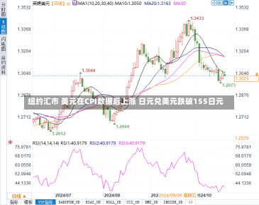 纽约汇市 美元在CPI数据后上涨 日元兑美元跌破155日元