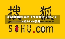 环球租船盘中异动 下午盘快速拉升5.10%报24.44美元