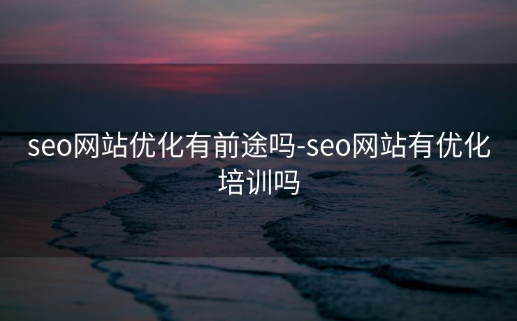 seo网站优化有前途吗-seo网站有优化培训吗 seo网站优化有前途吗-seo网站有优化培训吗