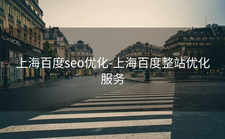 上海百度seo优化-上海百度整站优化服务