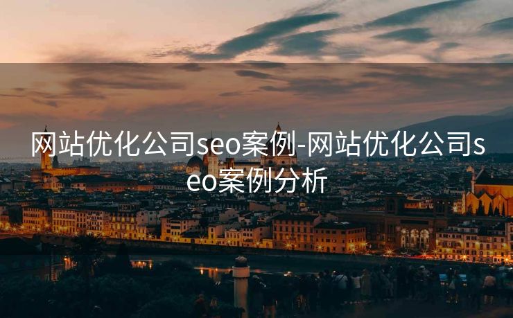 网站优化公司seo案例-网站优化公司seo案例分析 网站优化公司seo案例-网站优化公司seo案例分析